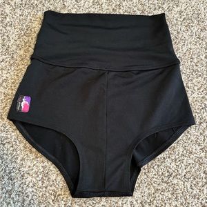 Bad Kitty Ultra High/Fold Over Pole Shorts - M